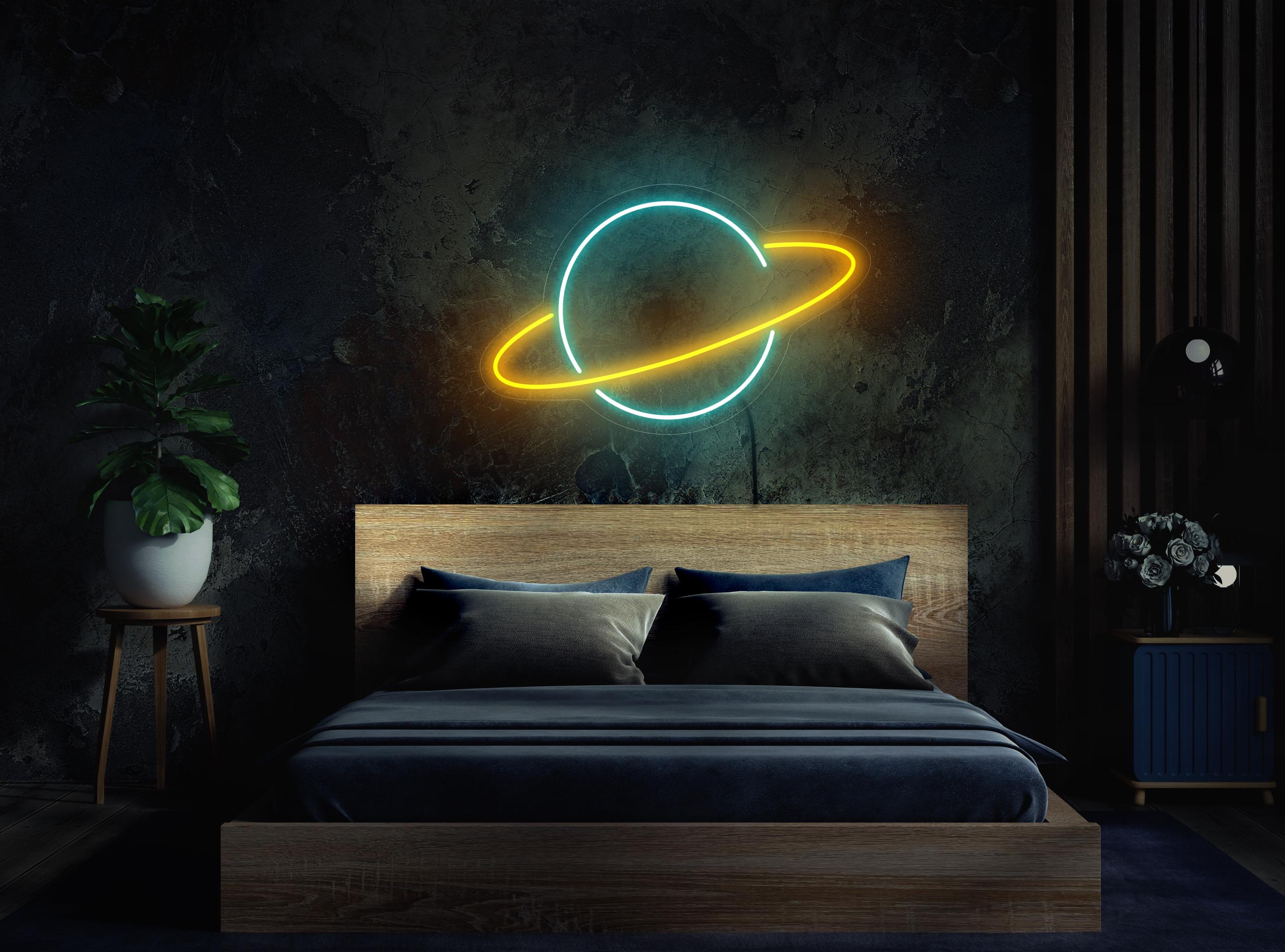 Planet saturn lamp
