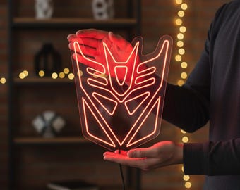 Transformers Neon Sign,transformers Wall Light,megatron Neon Sign
