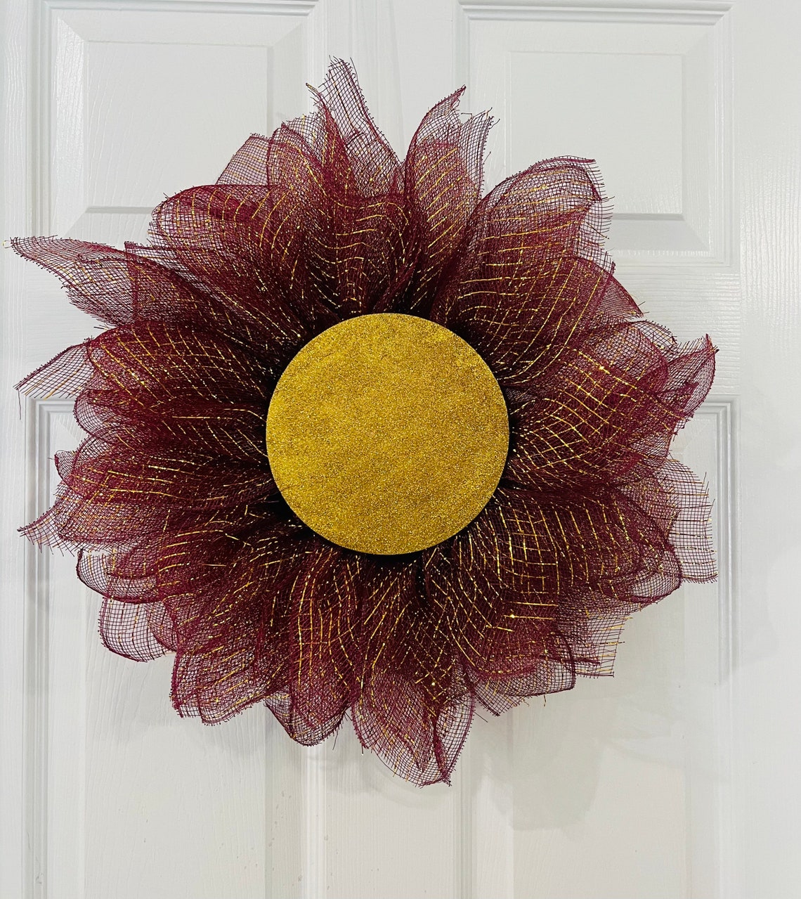 Florida State FSU Colors Flower Wreath - Etsy