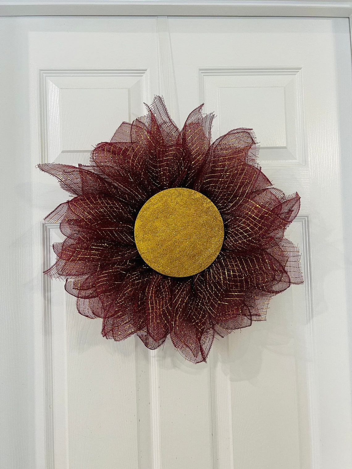 Florida State FSU Colors Flower Wreath - Etsy