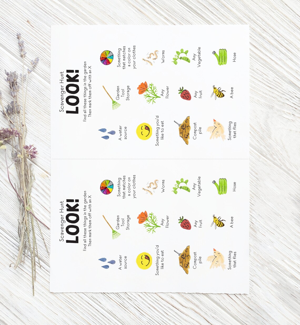 Garden Scavenger Hunt Game | Garden Games | Outdoor Game | Garden ...