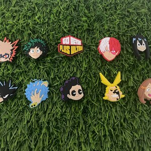 14 Pcs Cartoon Charms Sets, Anime Charms for Crocs, DBZ, Sets of Croc Buttons