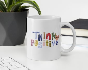 White glossy mug