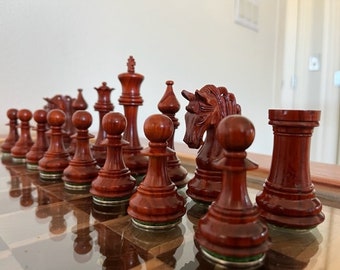 One of a kind custom Chess Table with matching chairs.