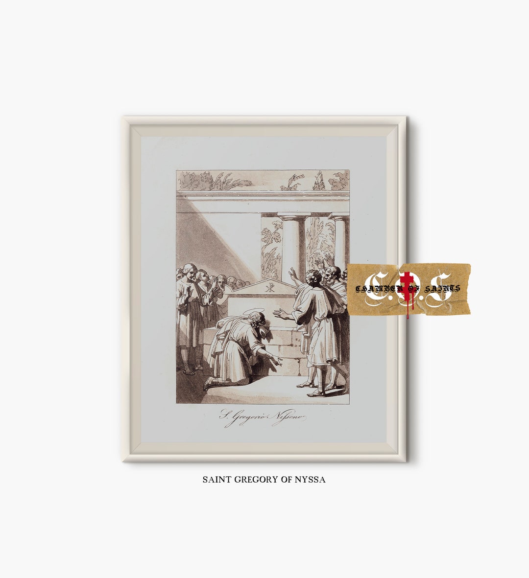 Saint Gregory of Nyssa | Vintage Christian Sacred Art | Catholic Gift ...