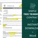 Tree Trimming Contract Template Tree Removal Contract Agreement Tree
