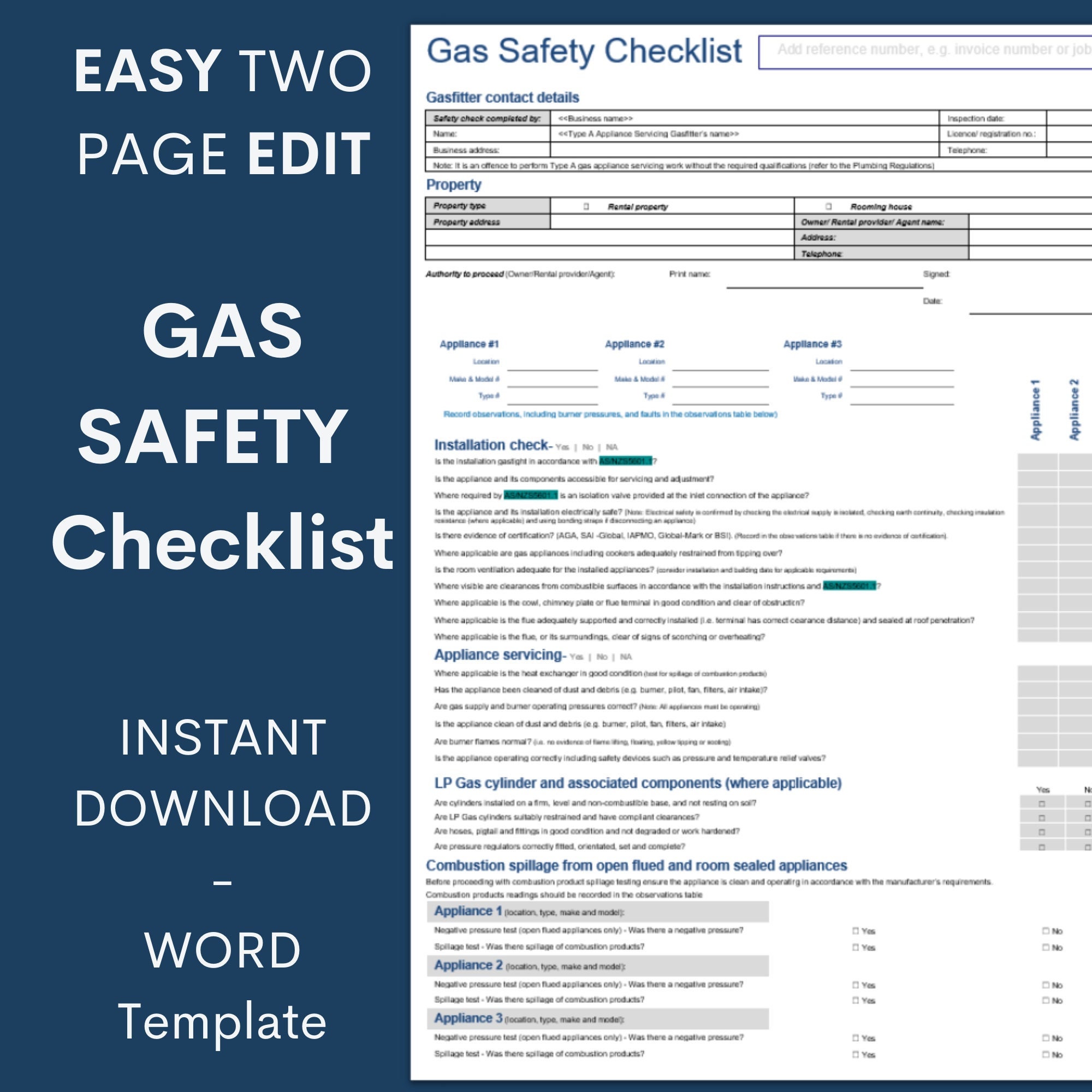 Gas Safety Checklist compressed Gaslpg Checklist workplace Health Safety Checklist compressed