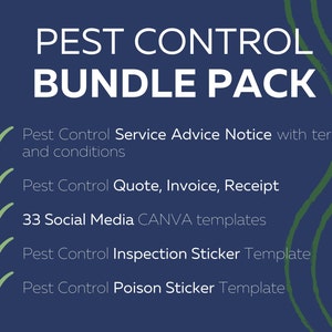 PEST CONTROL SERVICES, Pest control social media, Pest Control service treatment notice, Pest control quote, exterminator degins Templates