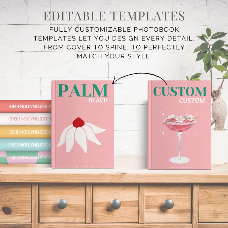 Travel Photobook Canva Template Bundle, Coffee Table Book, Personalize ...