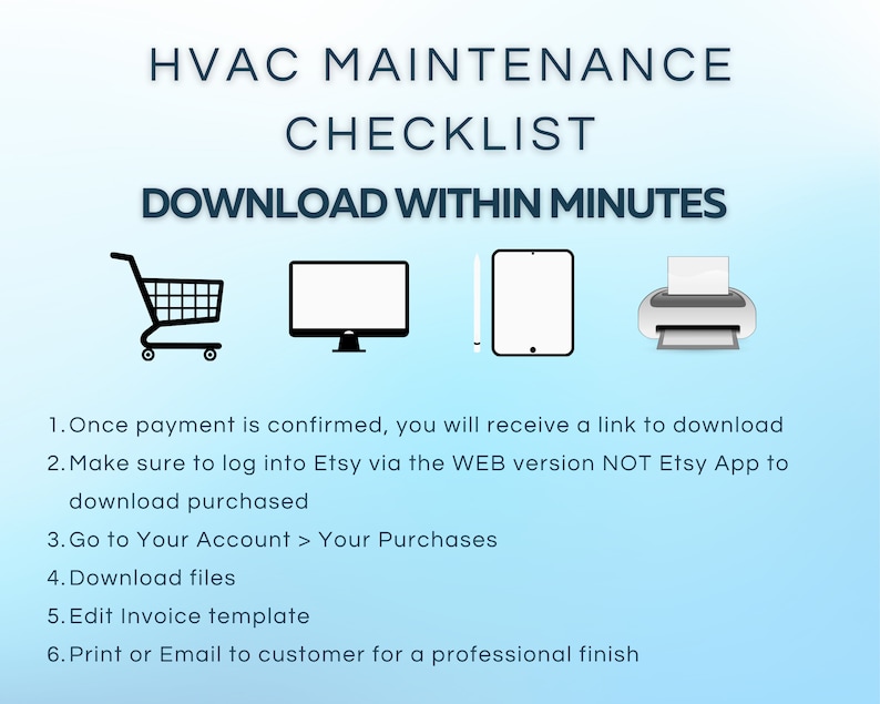 Air Conditioning HVAC Inspection Checklist Template, AC, Heating