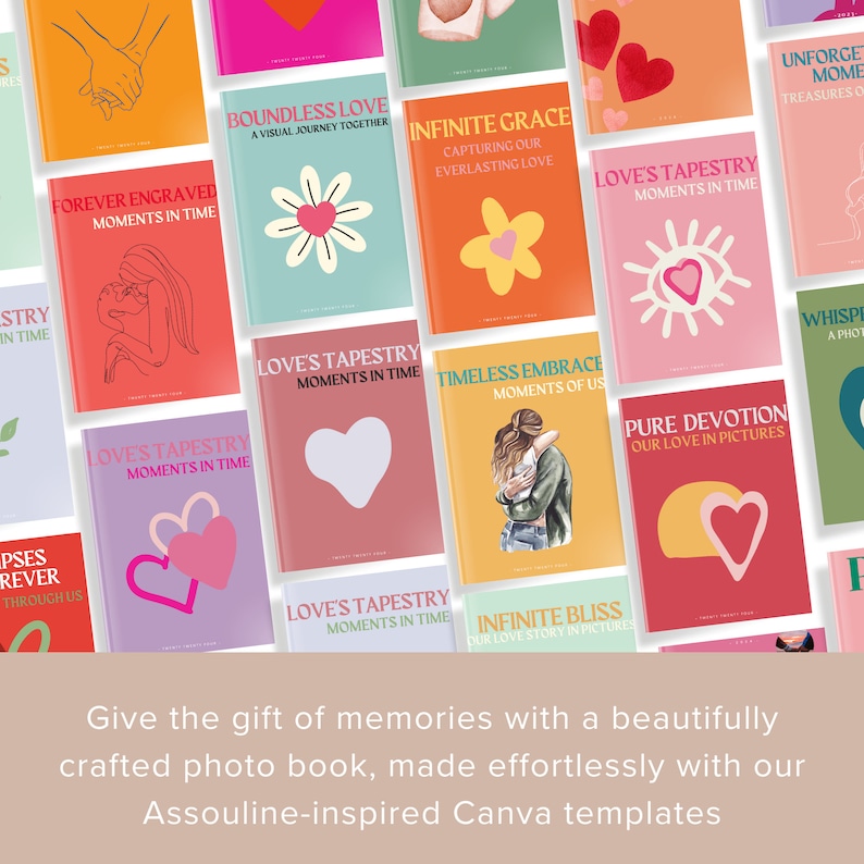 Assouline inspired photobook canva template, coffee table book, travel book.
