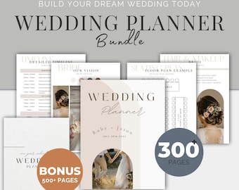 Hochzeitsplaner Bundle Checkliste Canva Template Bundle Hochzeit Checkliste Hochzeitsmappe Hochzeitstag Planner Hochzeitskalender