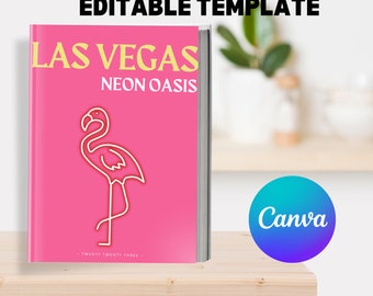 Travel Photo Book Canva Template: Modern Memory Album (Digital Download)