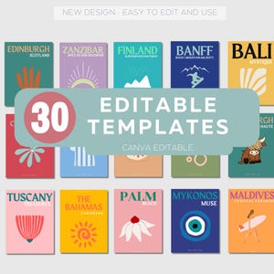 Photobook Custom Canva Travel photo book Template Coffee Table Book Travel Print Album Digital Download