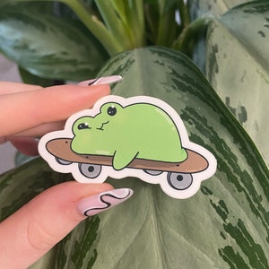 Sleepy frog Sticker