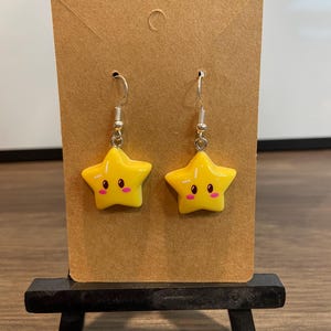Neuheit Mario Star Ohrringe