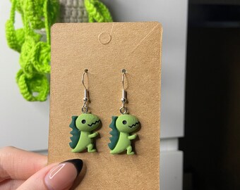 Dinosaur earrings