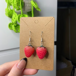 Strawberry earrings