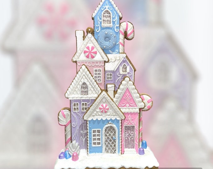 Pastel Candyland Gingerbread Village Etsy