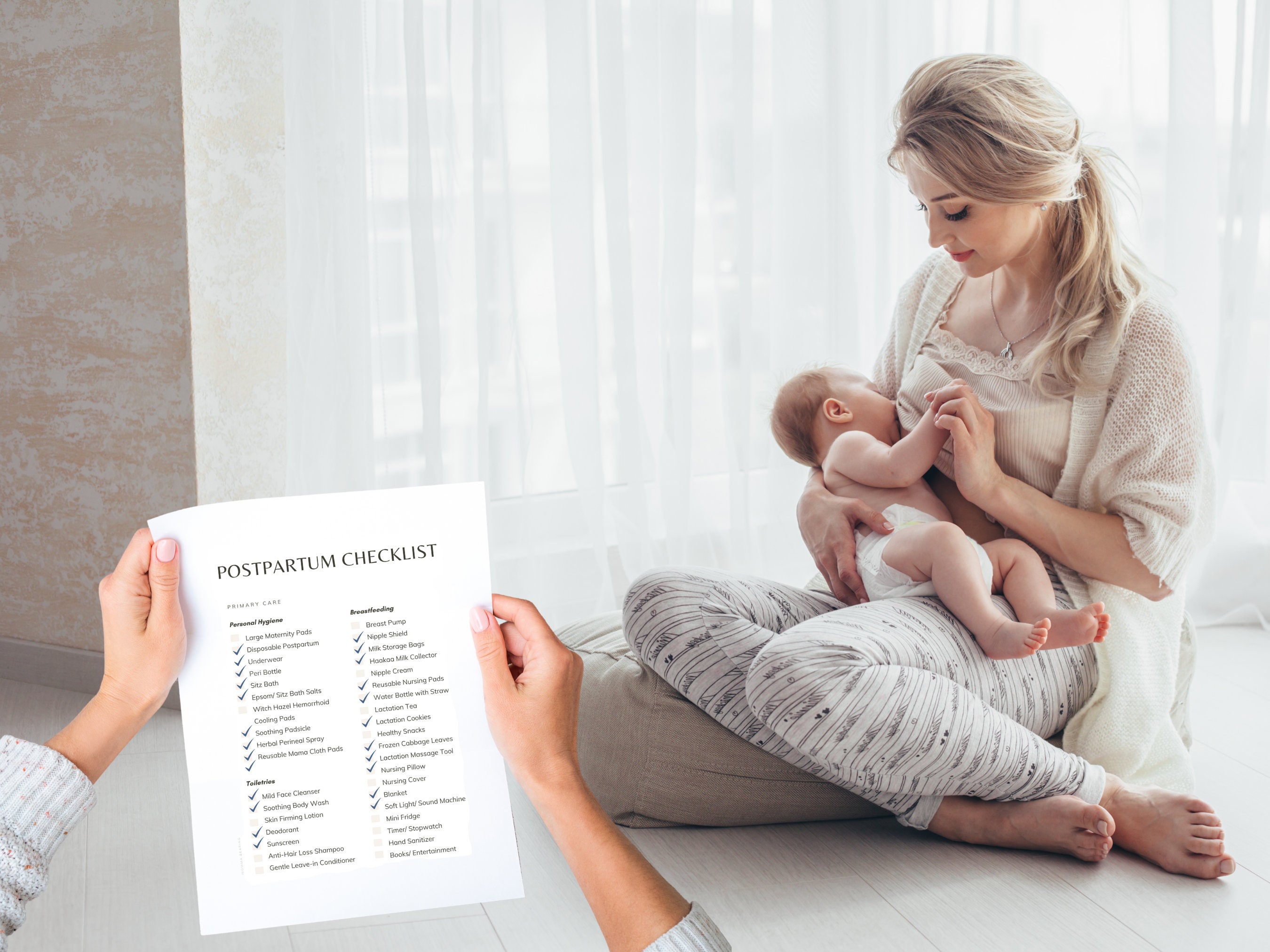 Best New Mom Postpartum Essentials Checklist, Printable Fourth ...