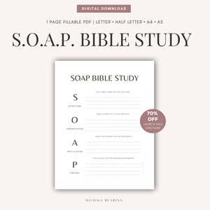 Kid's Bible Study Printable, S.O.A.P Sunday School Activities, Scripture Worksheet for Girls, Digital Sermon Notes, Worship Faith Devotional