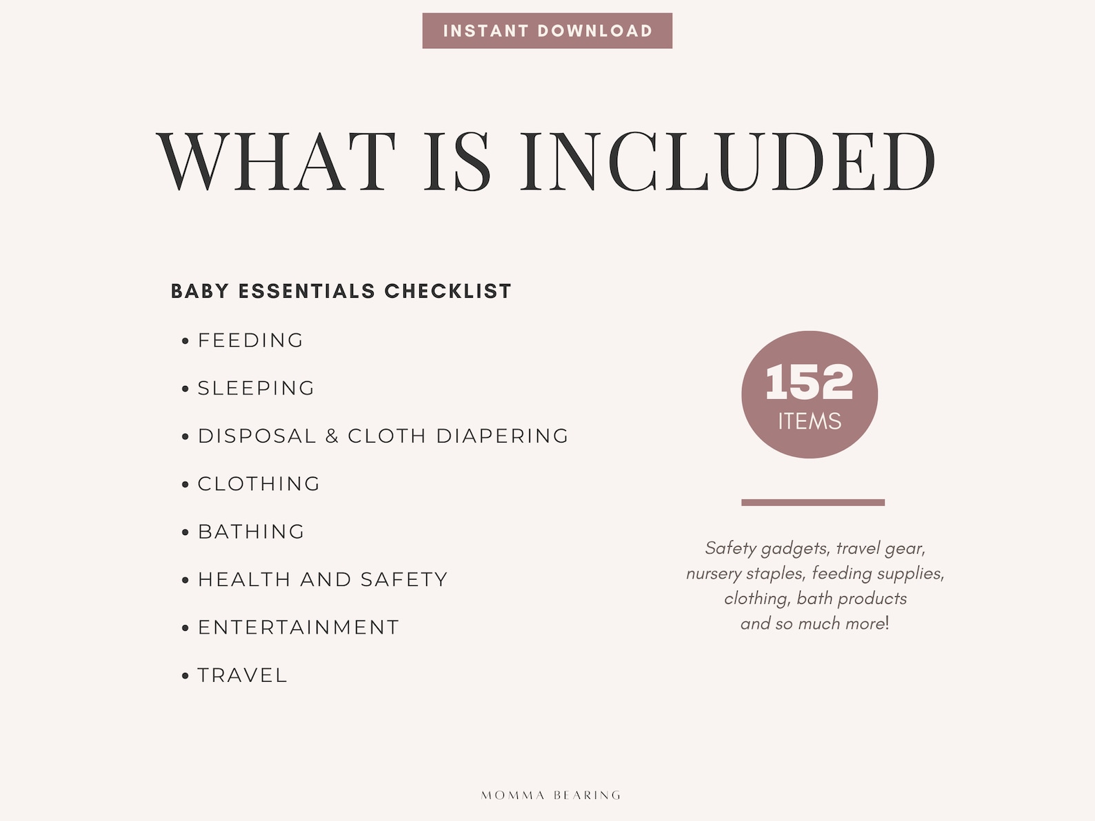 Printable Baby Essentials Checklist, Best Baby Shower Gift List