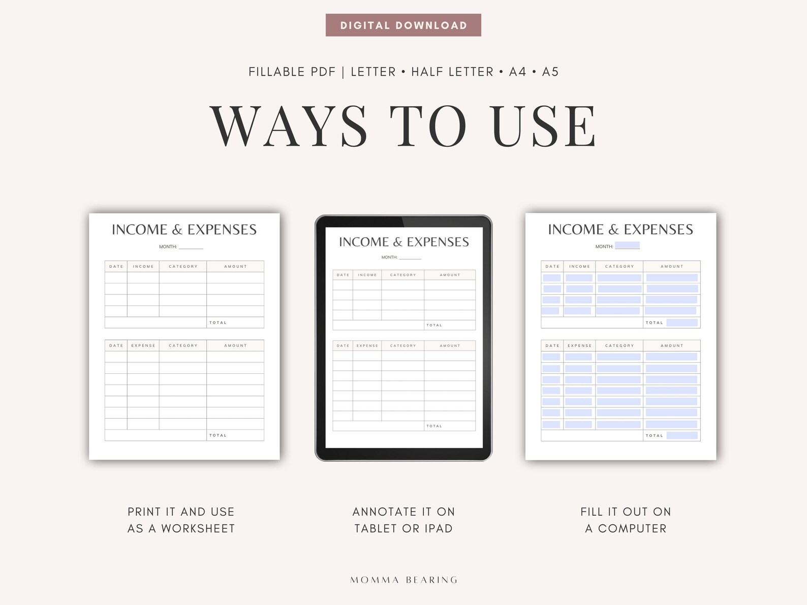 Income And Expenses Tracker Printable Money Tracking Bill Organizer income-and-expenses-tracker-printable-money-tracking-bill-organizer
