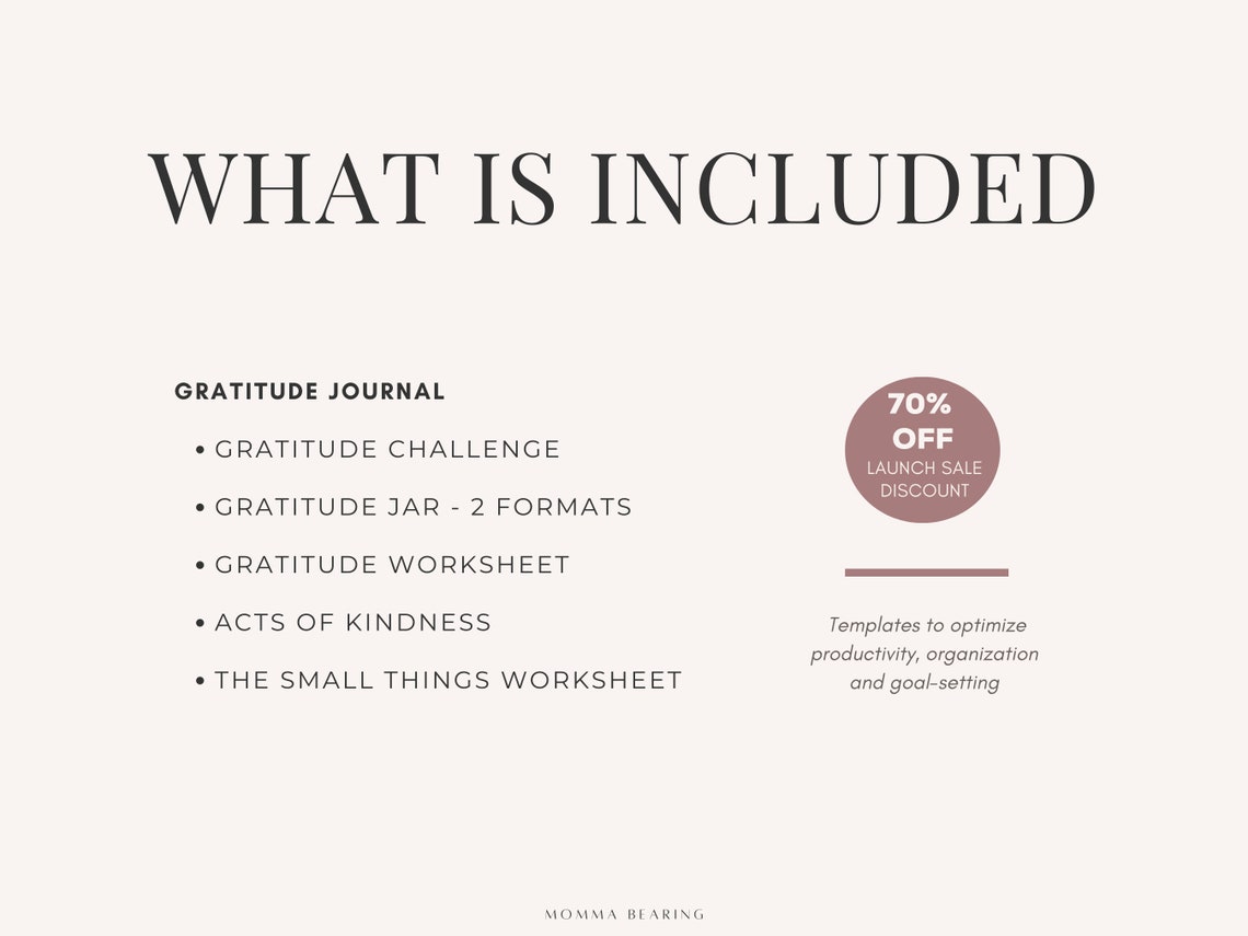Gratitude Journal Bundle Printable Selflove Planner Etsy