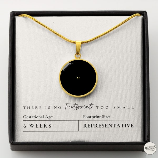 6 Week Miscarriage Mom Gift | Statement Necklace Condolence Gift | Custom Necklace for Motherhood | IVF Loss of Child Gift for Miscarriage