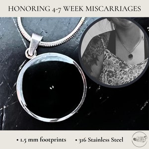 Early Miscarriage Keepsake | Miscarriage at 4 Weeks 5 Weeks 6 Weeks 7 Weeks | Chemical Pregnancy Keepsake Necklace | Miscarriage Necklace