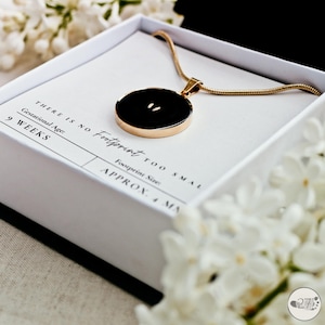 9 Week Miscarriage Keepsake Jewelry | 9 Week Fetus Footprint Keepsake | Necklace for Miscarriage | Grief Gift for Loss of Pregnancy Loss