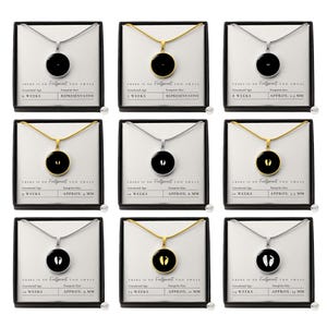 8 Week Miscarriage Gift Box | Mama Necklace Bereavement Gift | Baby Footprint Necklace IVF Memorial Gifts | Motherhood Statement Necklace image 13