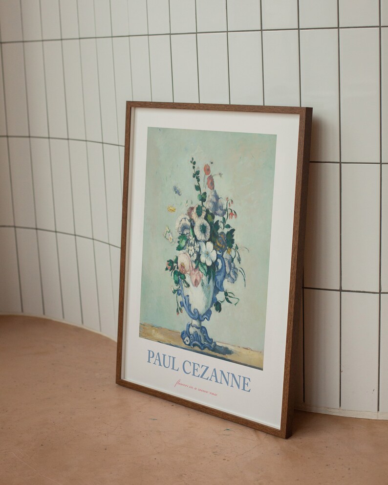 Paul Cezanne Flowers Poster Vintage Art History Print Rococo - Etsy ...