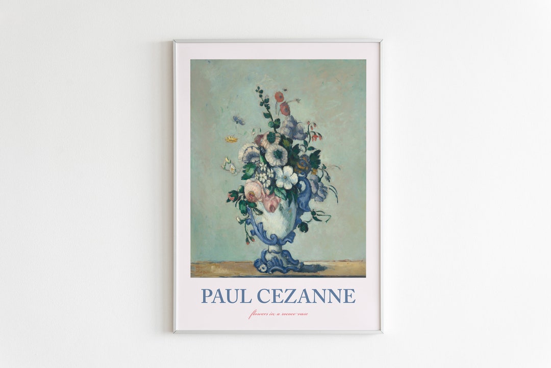 Paul Cezanne Flowers Poster Vintage Art History Print Rococo - Etsy ...