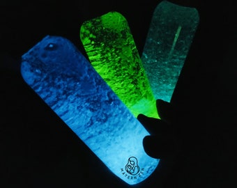 Bouteilles sensorielles qui brillent dans le noir. Phosphorescent. Snoezelen. 3 couleurs