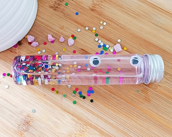 Liquid Sensory Bottle Floating Eyes and Confetti