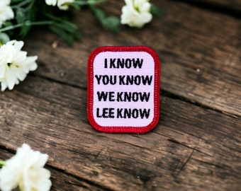 SKZ Iron-on / Sew-on Patch - I Know, You Know, We Know, Lee Know