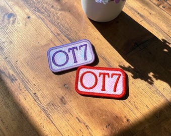 BTS Mylar Iron-on / Sew-on Patch - OT7