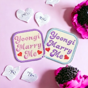 BTS Iron-on/Sew-on Patch - Marry Me Yoongi, Suga