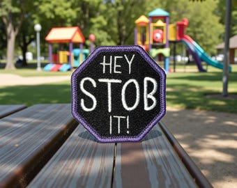 BTS Iron-On / Sew-On Patch - Hey STOB IT!