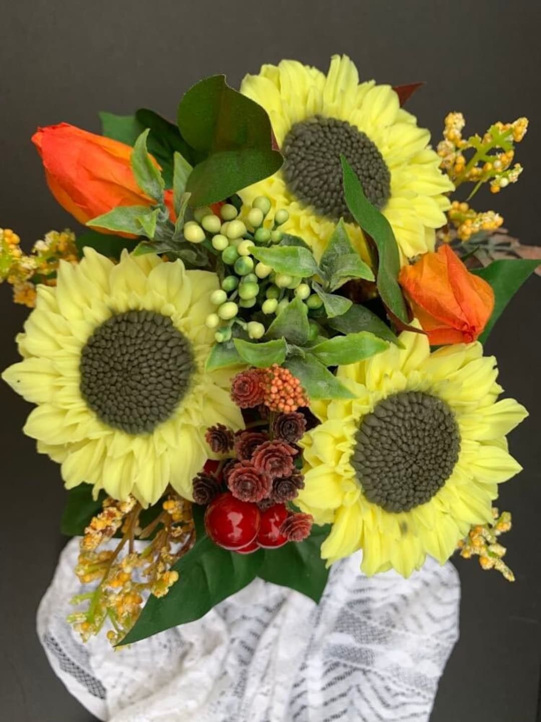 Sunflowers Soap Bouquet, Autumn Flowers Arrangement, Sunnflower Bouquet ...