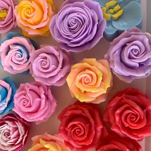 Luxury Rose Soap Set: Wedding Favors, Bridal Shower Gift (Set of 10)