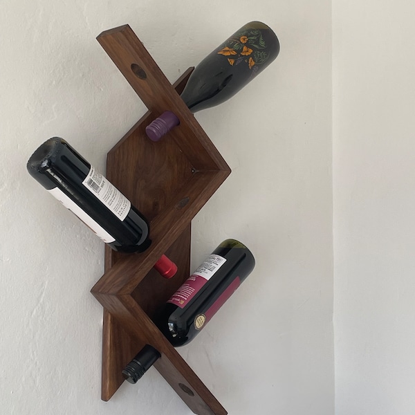 Hard wood wine rack