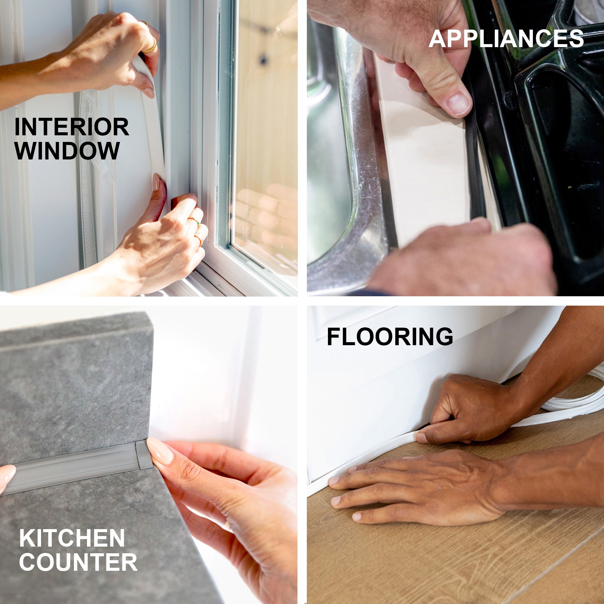 Instatrim® Peel and Stick Trim Molding, Flexible Insta Trim for Tile