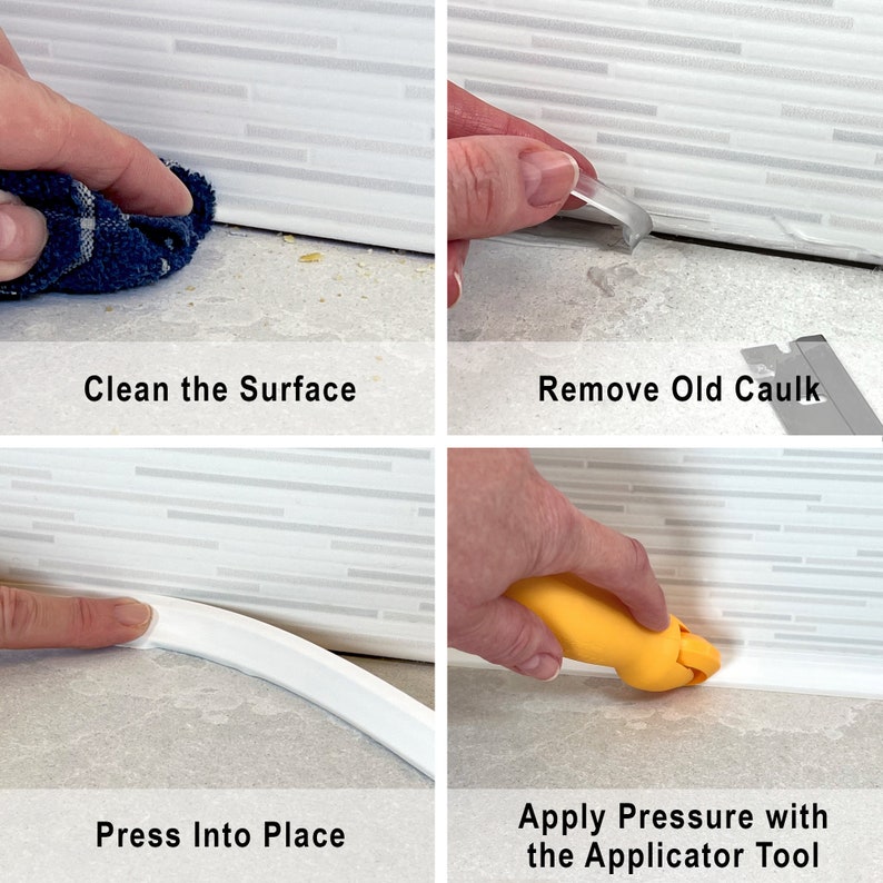 Instatrim® Peel and Stick Trim Molding, Flexible Insta Trim for Tile