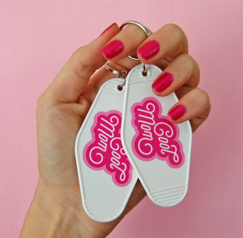 Cool Mom Motel Style Keychain Gift for Moms Birthday Mothers Day Gift