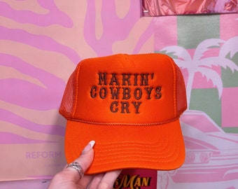 Embroidered- Makin Cowboys Cry Trucker Hat | Lake Hat