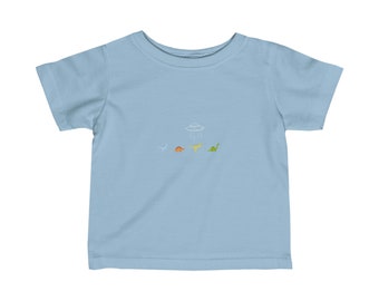 Dino Space Infant Fine Jersey Tee