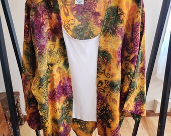 Bohemian Kimono Jacket | Muted Fall Colors