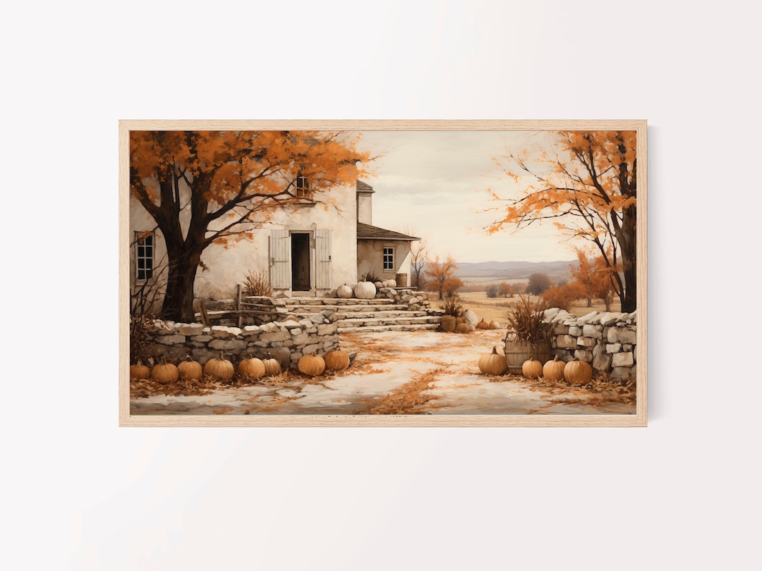 Samsung Frame Digital Autumn Fall Art, Halloween, Vintage Artwork ...